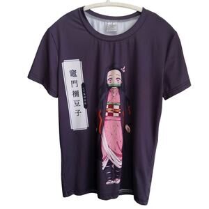 Demon Slayer tee character Nezuko Kamado size Med blk/grey anime fairy grunge